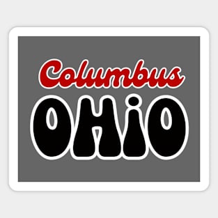 Retro Columbus Ohio Magnet